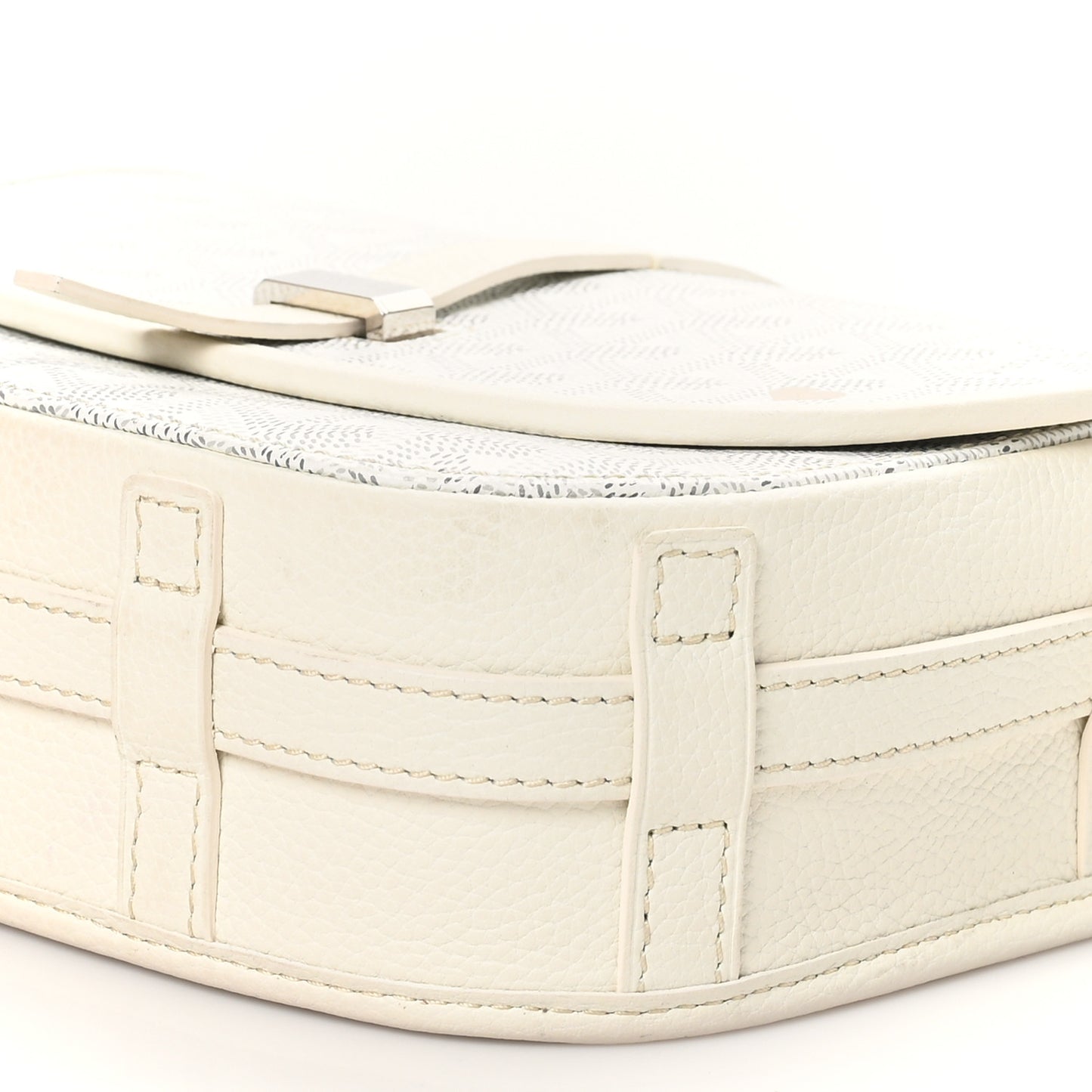 Goyardine Belvedere II PM Messenger Bag White