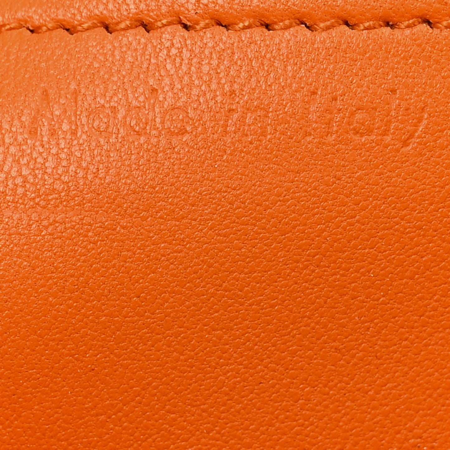 Box Calfskin Medium Classic Box Flap Bag Orange