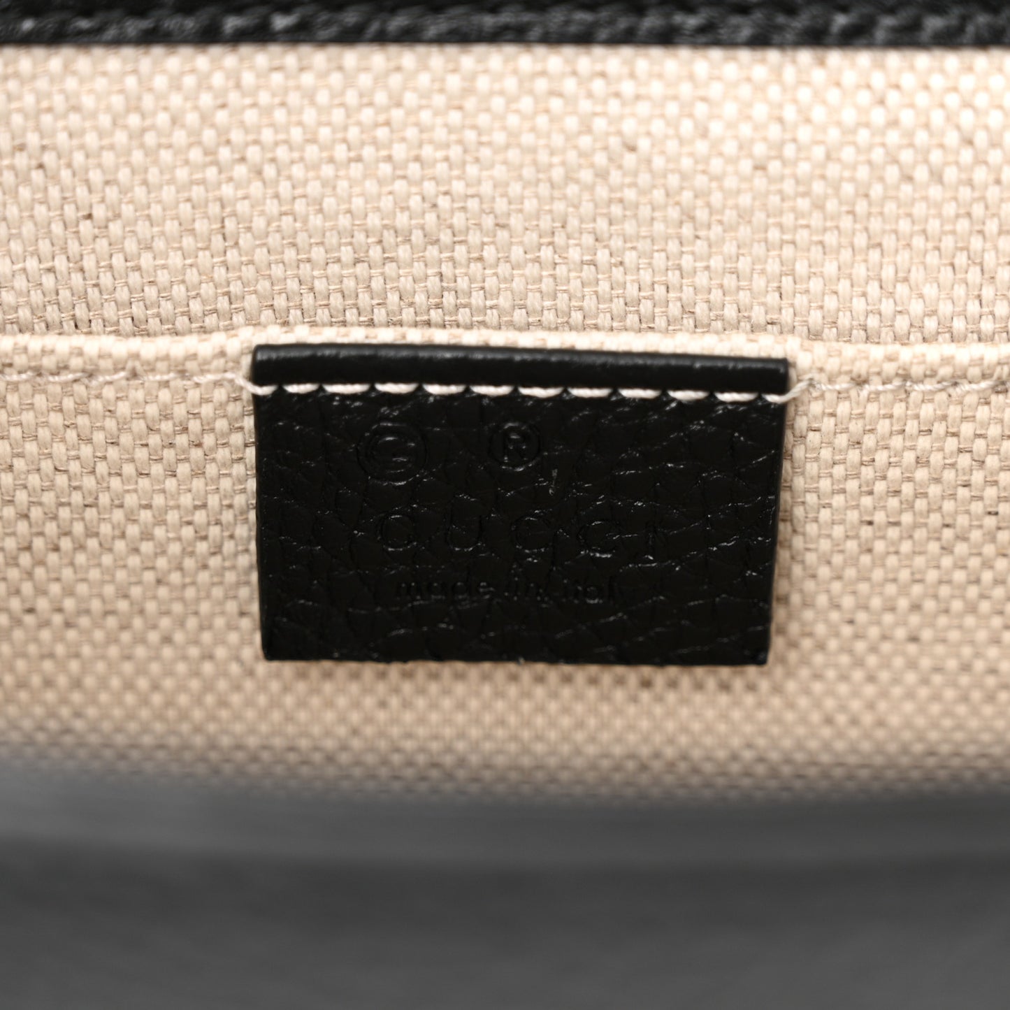 Knight Calfskin Small GG Marmont Chain Handle Bag Black