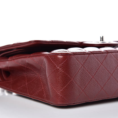 Chanel Caviar Quilted Medium Double Flap Dark Red 9 of 13