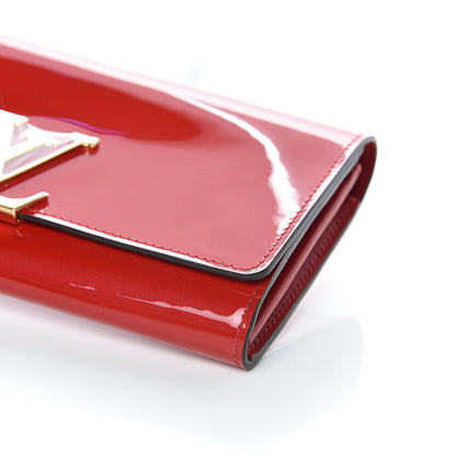 Louis Vuitton Patent Louise Wallet Cherry 6 of 9