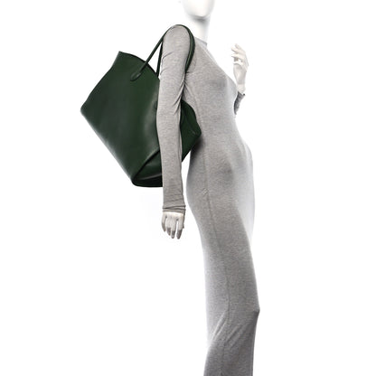 The Row Polished Saddle Calfskin Marlo Tote Bag Moss 2 of 9