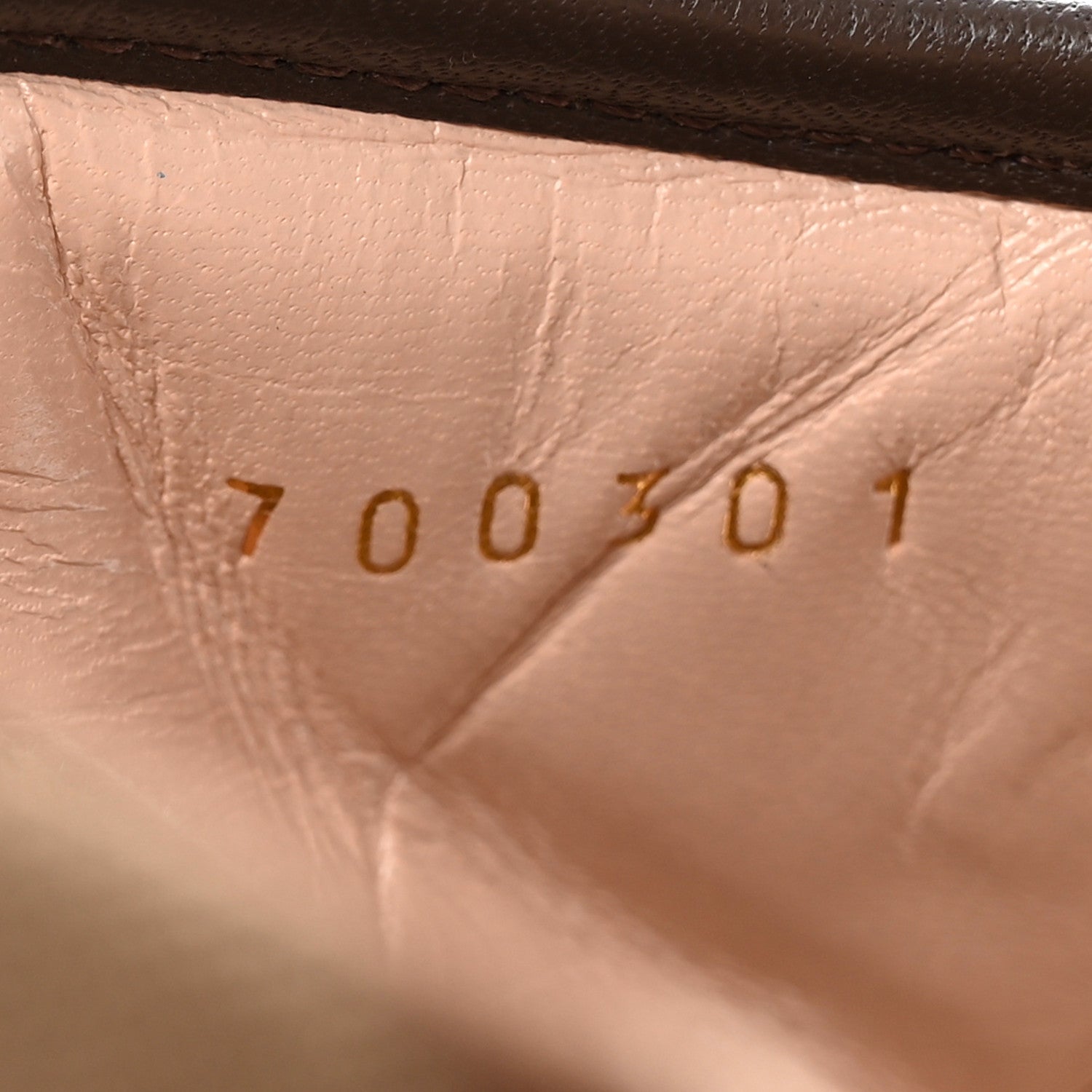 Gucci Monogram Jumbo GG Nappa Samoa Platform 40mm Slide Sandals 38 Camel Ebony New Acero 9 of 14