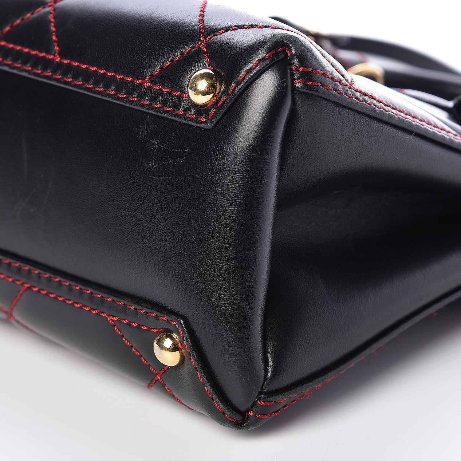 Burberry Lambskin Quilted Baby Banner Tote Black 13 of 18