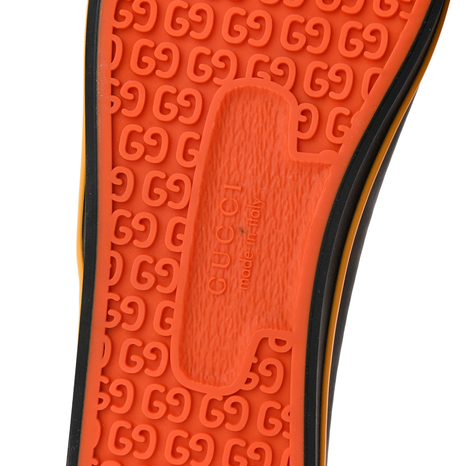 Gucci Econyl Nylon Web Monogram Off The Grid Mens 1977 Tennis Sneakers 8.5 Carrot Orange Black 6 of 8