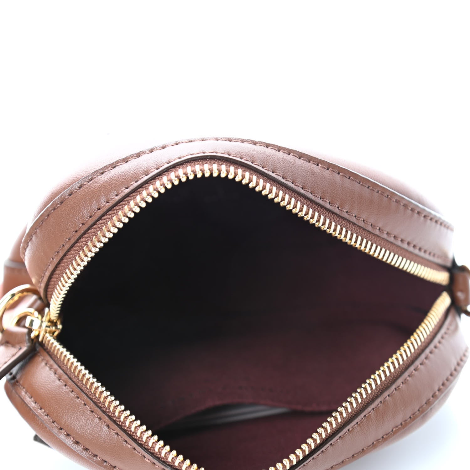 Stella McCartney Eco Alter Nappa Perforated Logo Convertible Belt Bag Marrone 4 of 4