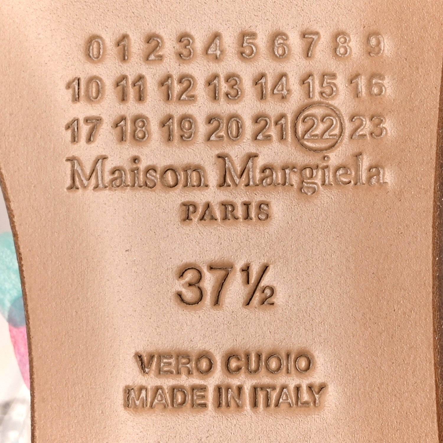 Maison Margiela PVC Confetti Printed Tabi Ballerina Flats 37.5 Multicolor 7 of 9