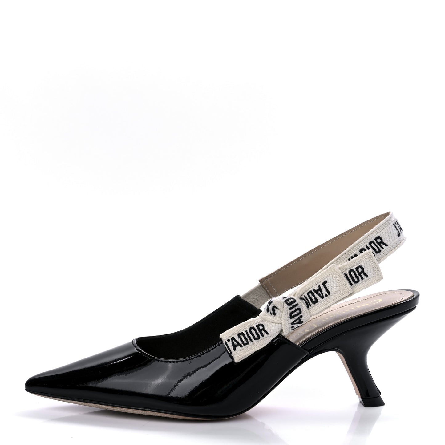 Patent Ribbon J'Adior Slingback 65mm Pumps 36 Black