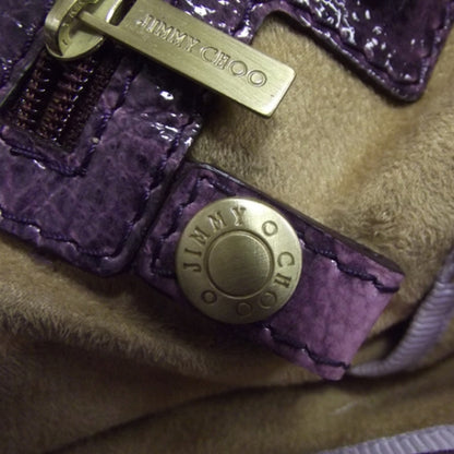 Jimmy Choo Patent Suede Monna /L Tote Purple 9 of 9