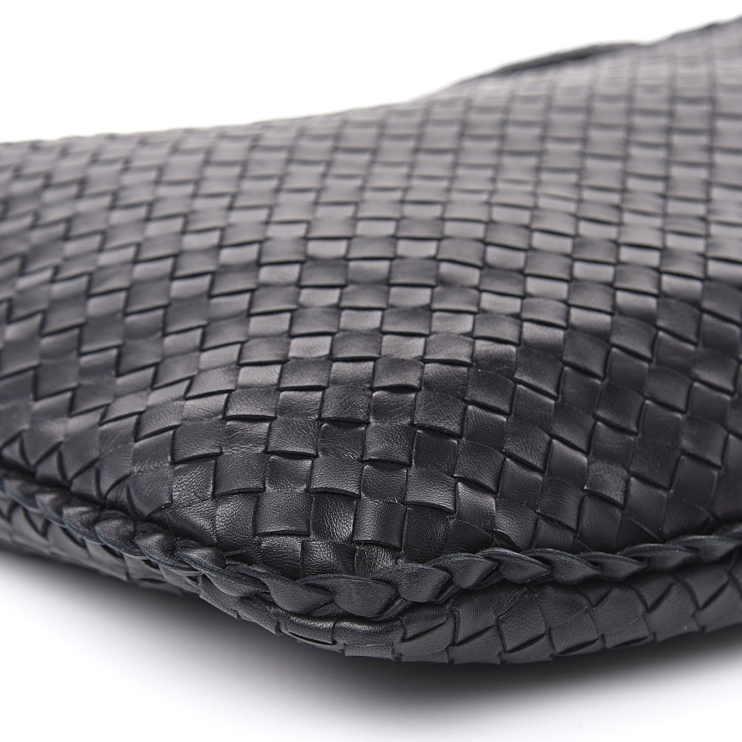 Nappa Intrecciato Large Veneta Hobo Black