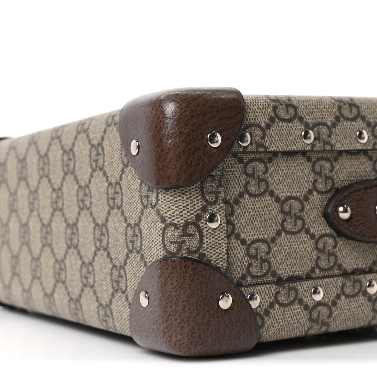 GG Supreme Monogram Globe-Trotter Beauty Case Brown