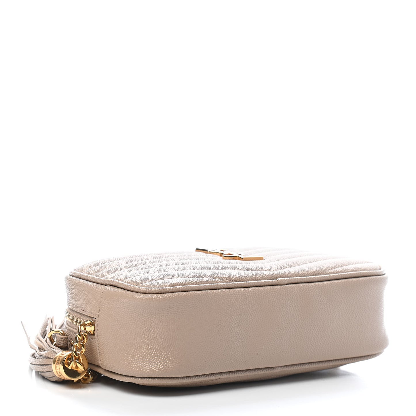 Grain De Poudre Matelasse Monogram Mini Lou Camera Bag Dark Beige
