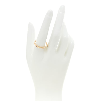 David Yurman 18K Yellow Gold Ruby Cable Collectibles Stack Ring 60 9 2 of 4