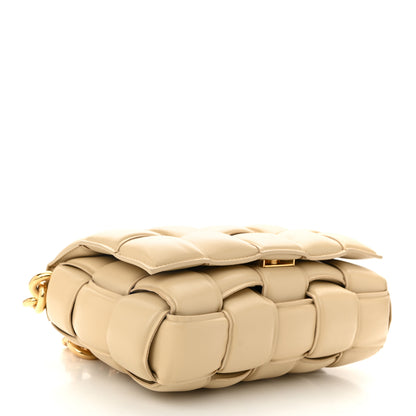 Bottega Veneta Lambskin Maxi Intreccio Padded Chain Cassette Crossbody Bag Porridge 4 of 10