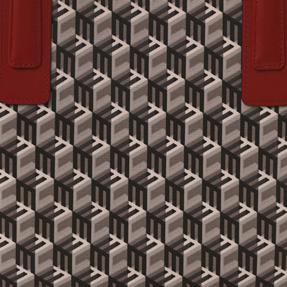 MCM Visetos Medium Liz Reversible Shopper Tote Candy Red 15 of 17