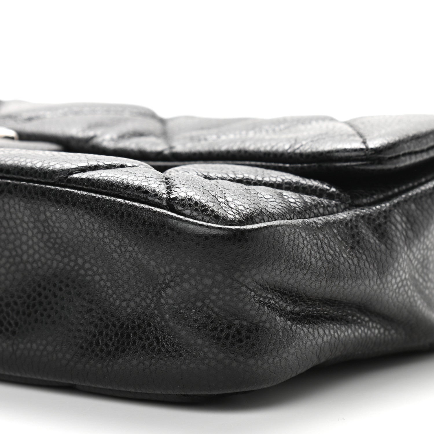 Chanel Glazed Caviar Quilted Small Nature Flap Bag Black 9 of 11