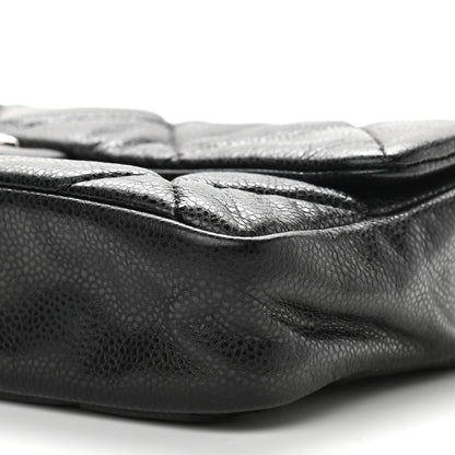 Chanel Glazed Caviar Quilted Small Nature Flap Bag Black 9 of 11