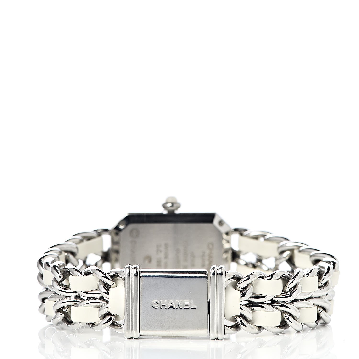 Chanel Stainless Steel Lambskin Mother of Pearl 20mm Chain Premiere Quartz Watch White L 4 of 9