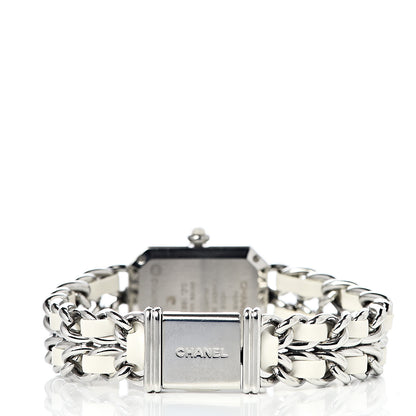 Chanel Stainless Steel Lambskin Mother of Pearl 20mm Chain Premiere Quartz Watch White L 4 of 9