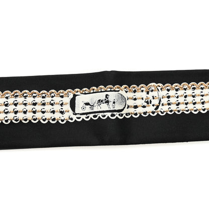 Hermes Silk Embroidered Bead Le Tresor De Medor Twilly Black 4 of 4