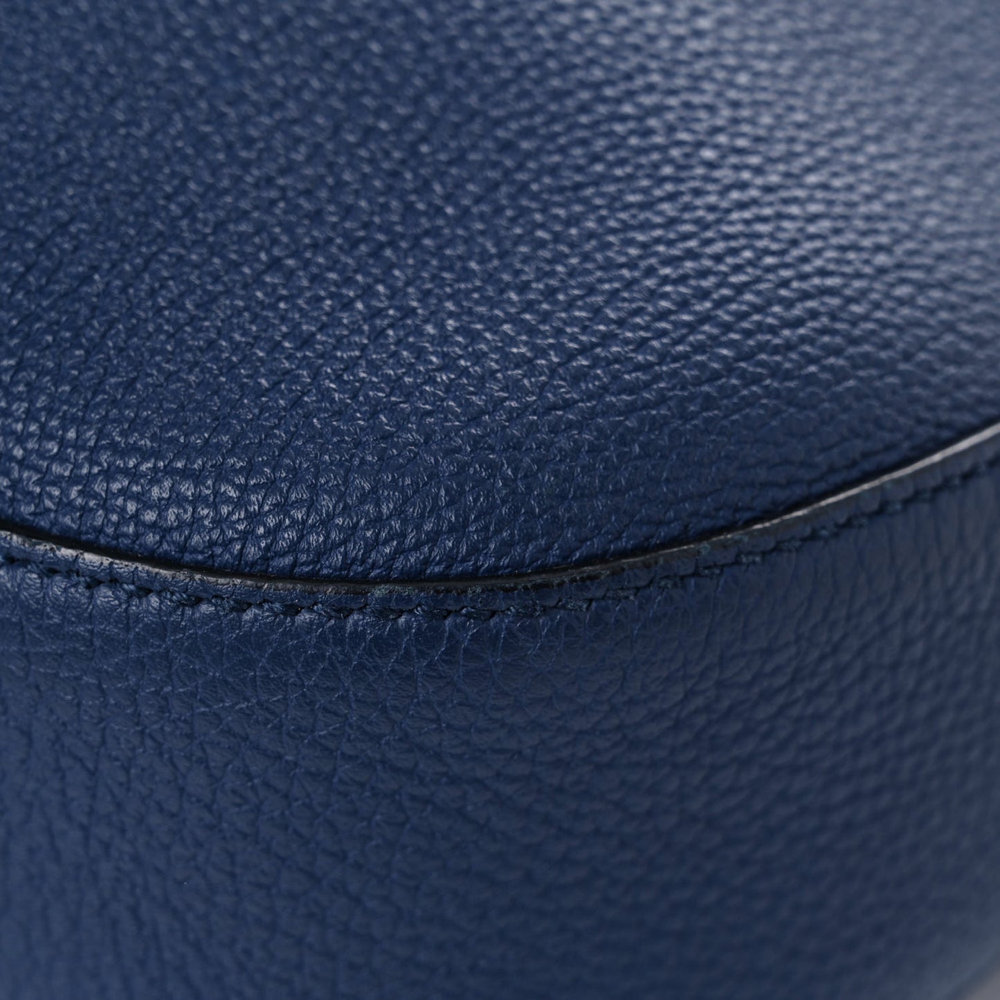 Soft Grained Calfskin Large Jackie Hobo Classic Blue Marine