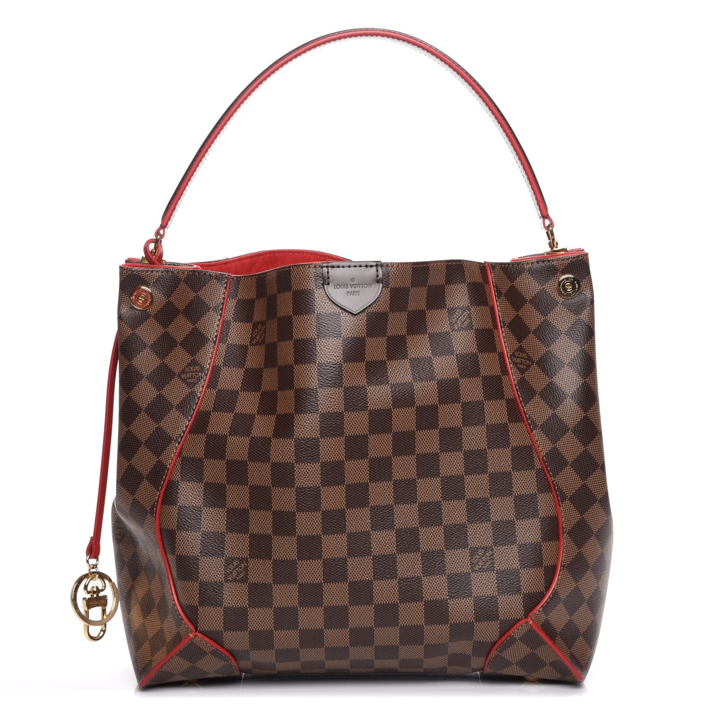Damier Ebene Caissa Hobo Cherry