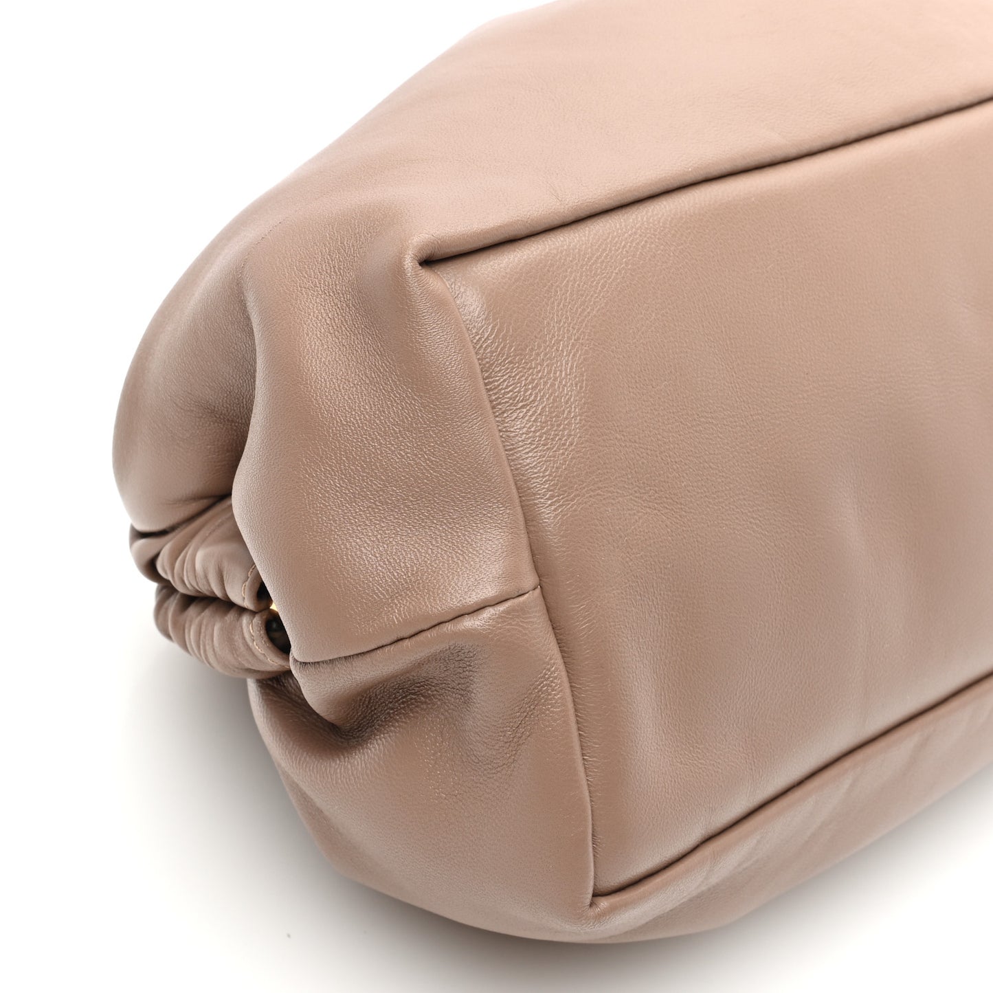 Lambskin Cloud Clutch Biscotto