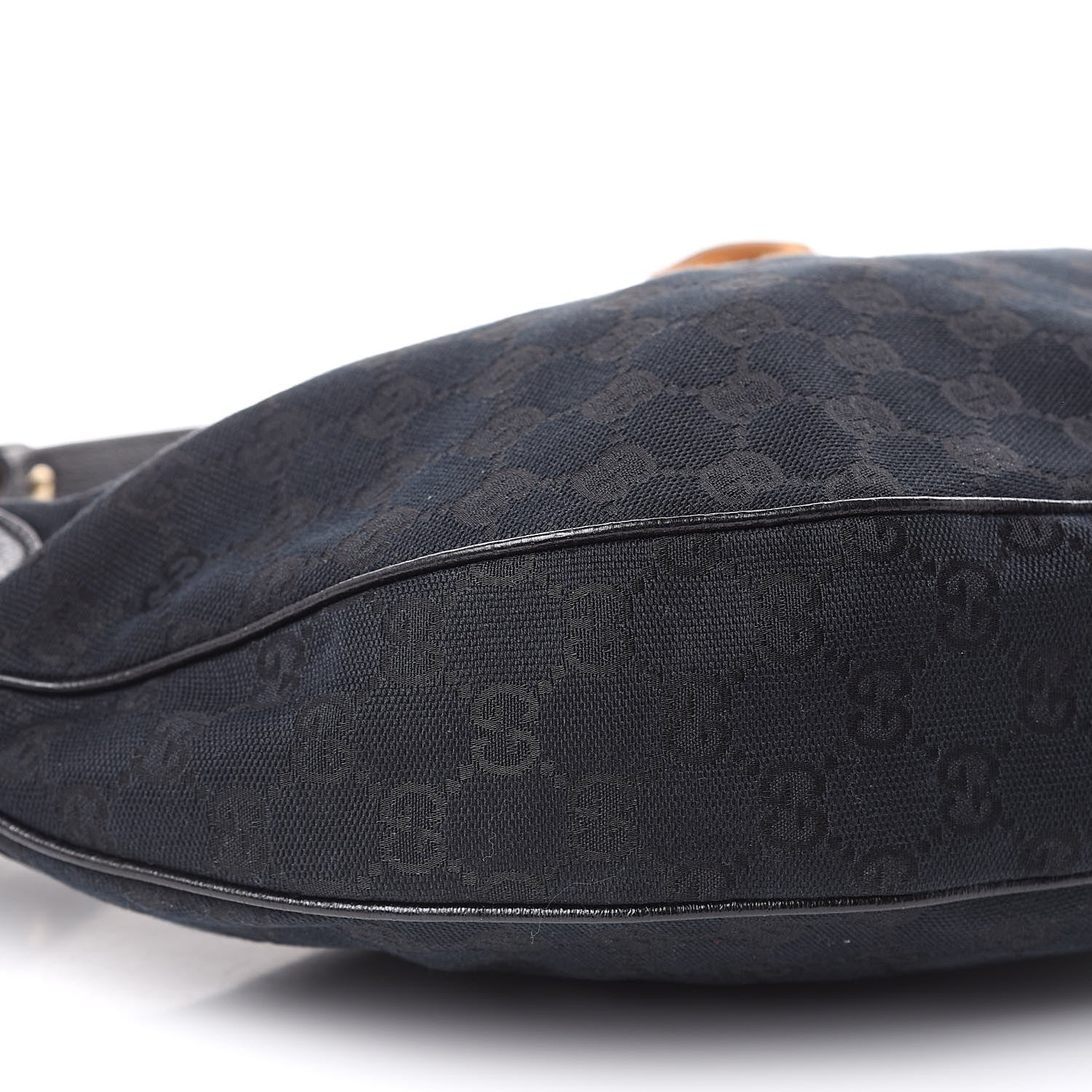 Gucci Monogram Bamboo Ring Hobo Black 8 of 11