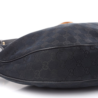 Gucci Monogram Bamboo Ring Hobo Black 8 of 11