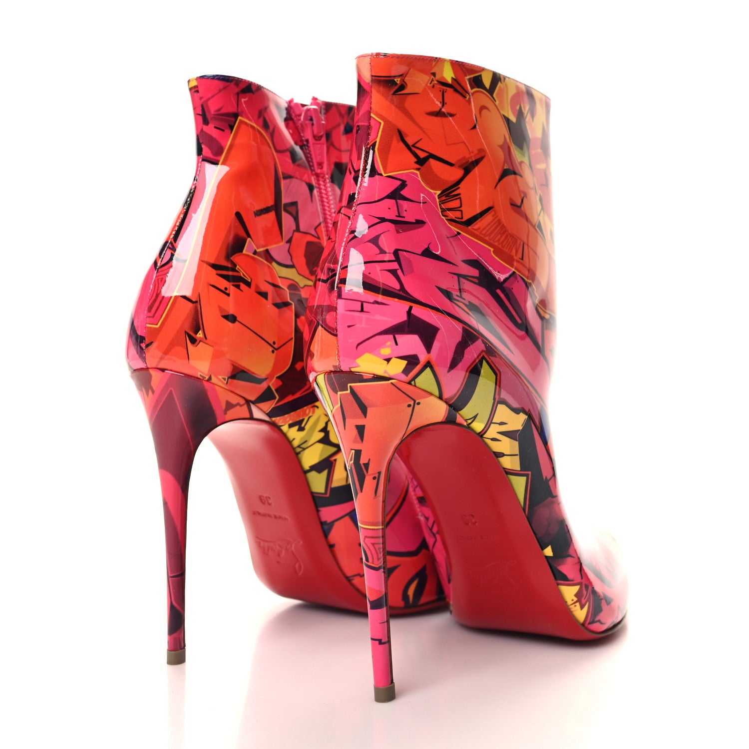 Christian Louboutin Patent Metrograf So Kate Booty 100 Ankle Boots 39 Multicolor 4 of 7