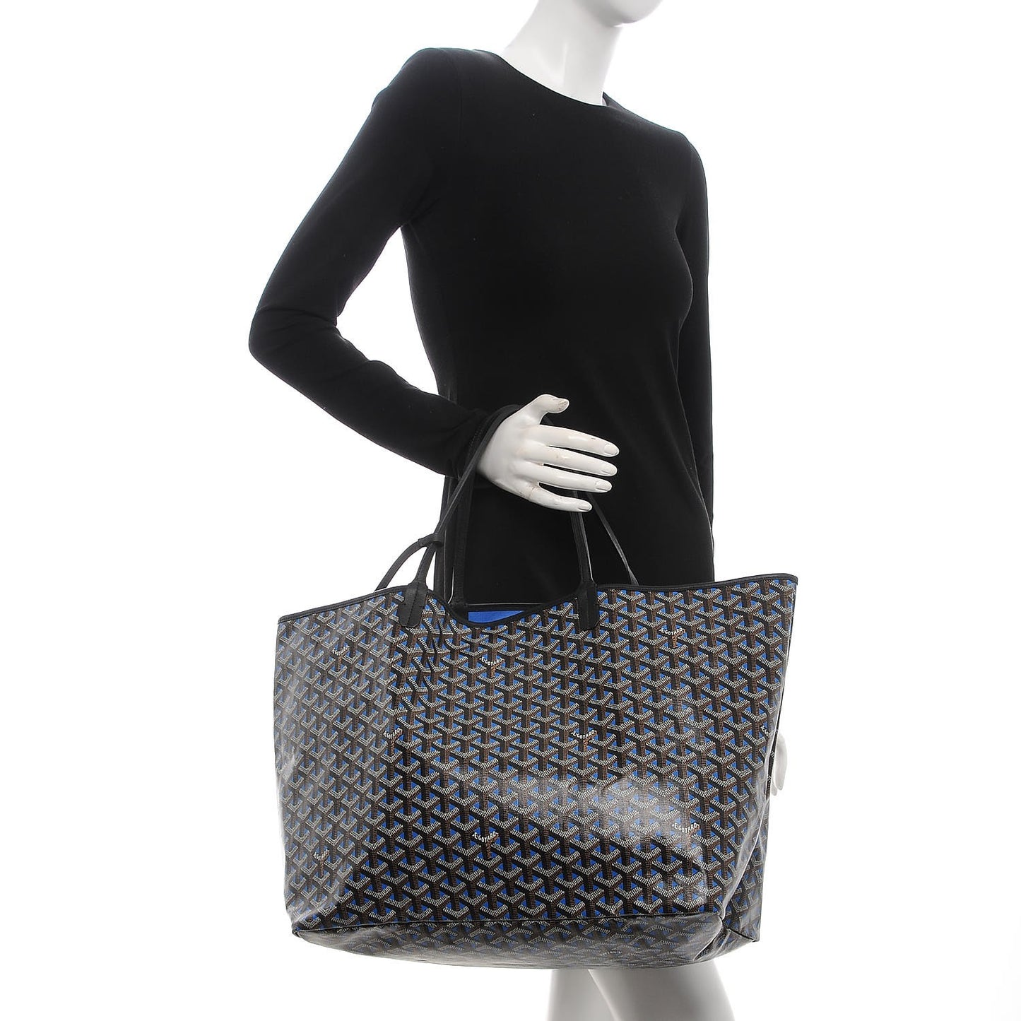 Goyardine Saint Louis Claire Voie GM Black Blue