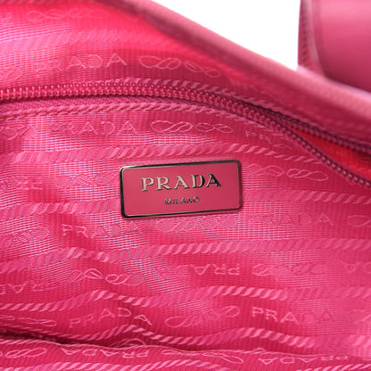 Prada Tessuto Stampato Nylon Saffiano Surf Print Tote Rosa 7 of 15