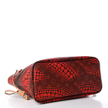 Louis Vuitton Monogram Kusama Waves Neverfull MM Red 4 of 10