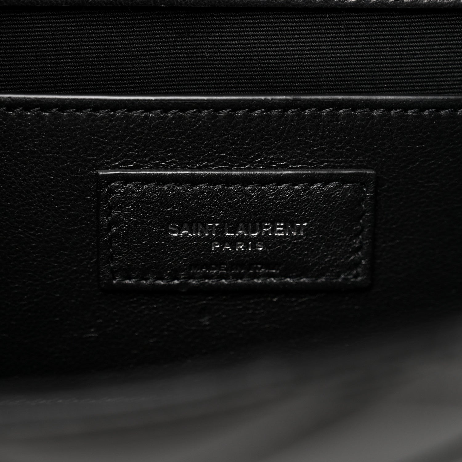 Saint Laurent Lambskin Quilted Kate Clutch Black 7 of 8