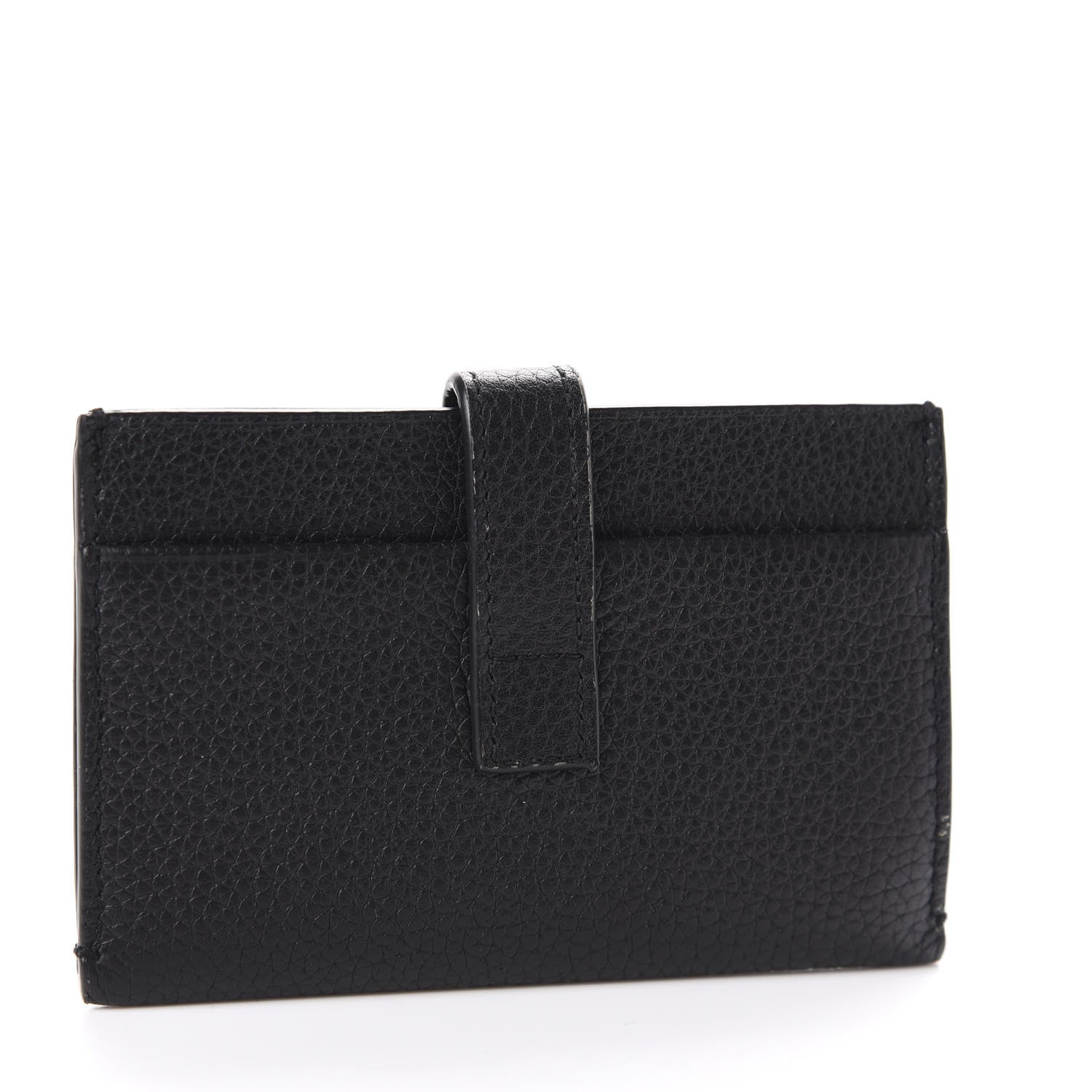 Saint Laurent Grained Calfskin Sac De Jour Souple Card Case Black 3 of 7