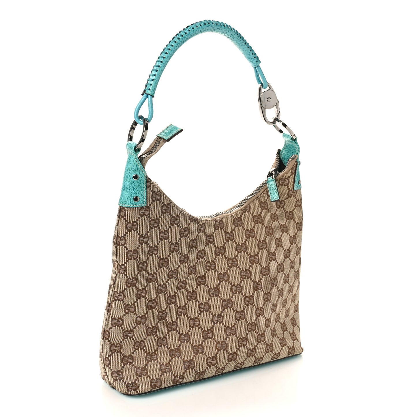Monogram Shoulder Bag Turquoise