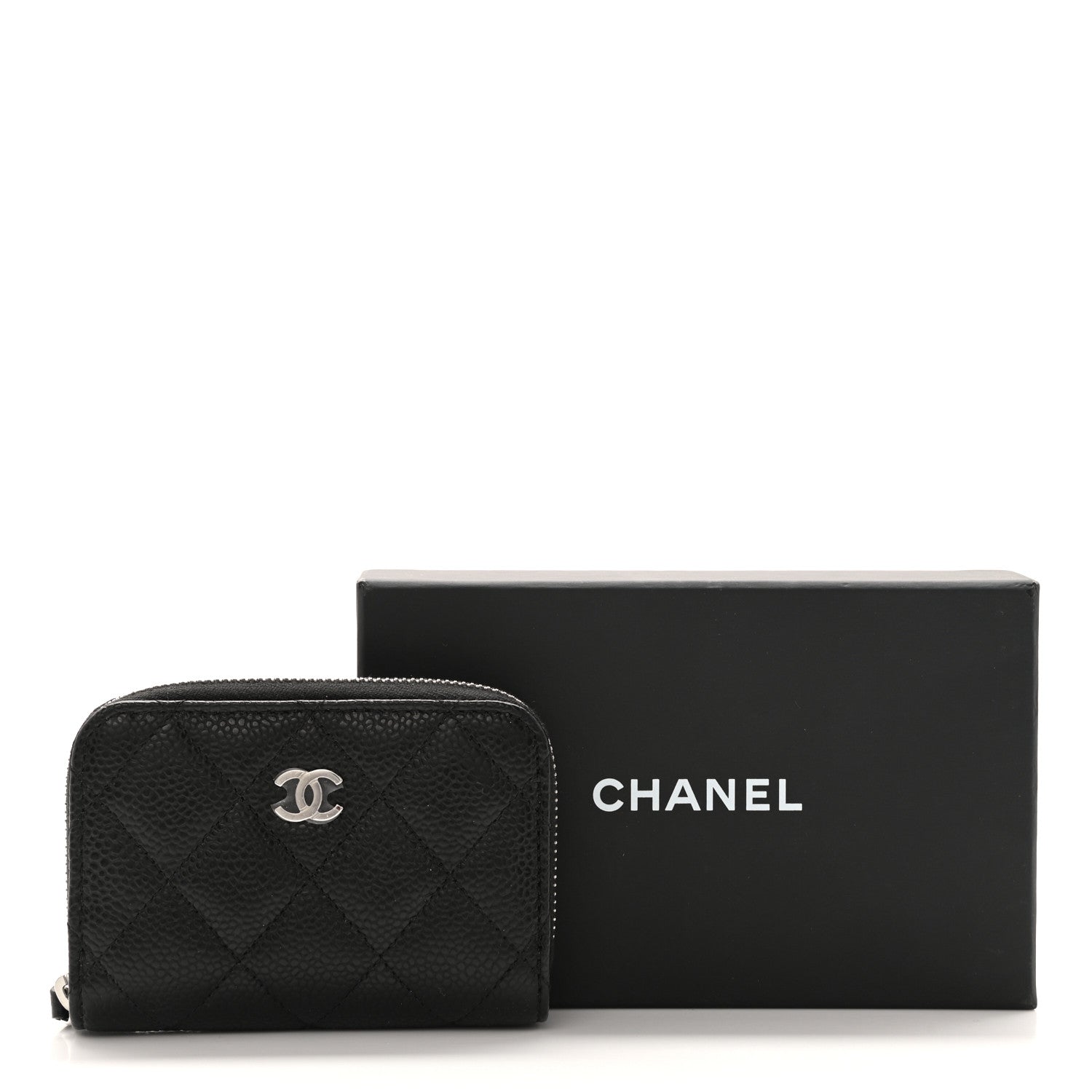 Chanel Caviar Quilted Classic Zipped Coin Purse Black 6 of 6