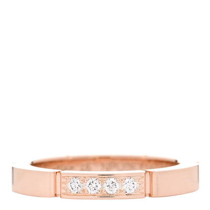 Cartier 18K Pink Gold Diamond Maillon Panthere Wedding Band Ring 46 3.75 1 of 5