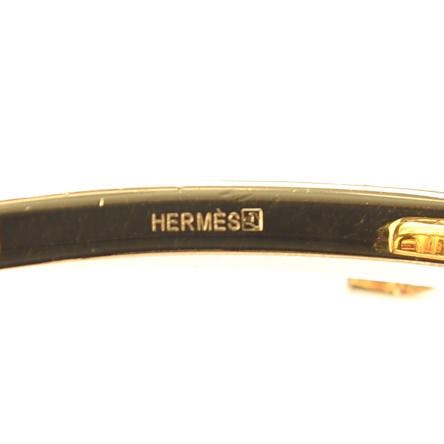 Hermes Guilloche 32mm H Belt Buckle Gold 4 of 5