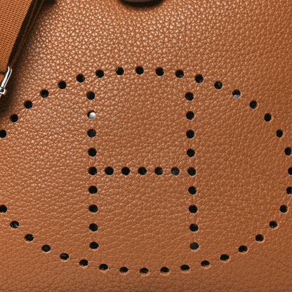Hermes Taurillon Clemence Evelyne III GM Gold 7 of 11