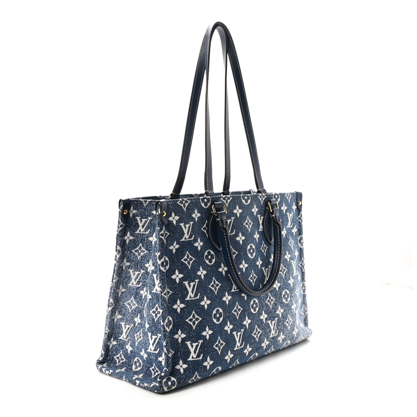 Monogram Jacquard Denim Onthego MM Bleu