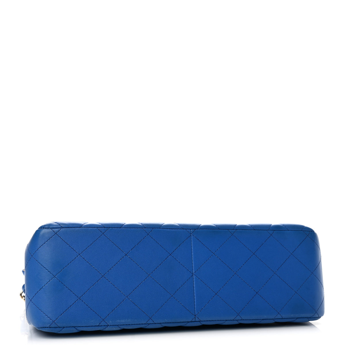 Chanel Lambskin Quilted Jumbo Double Flap Blue 4 of 14