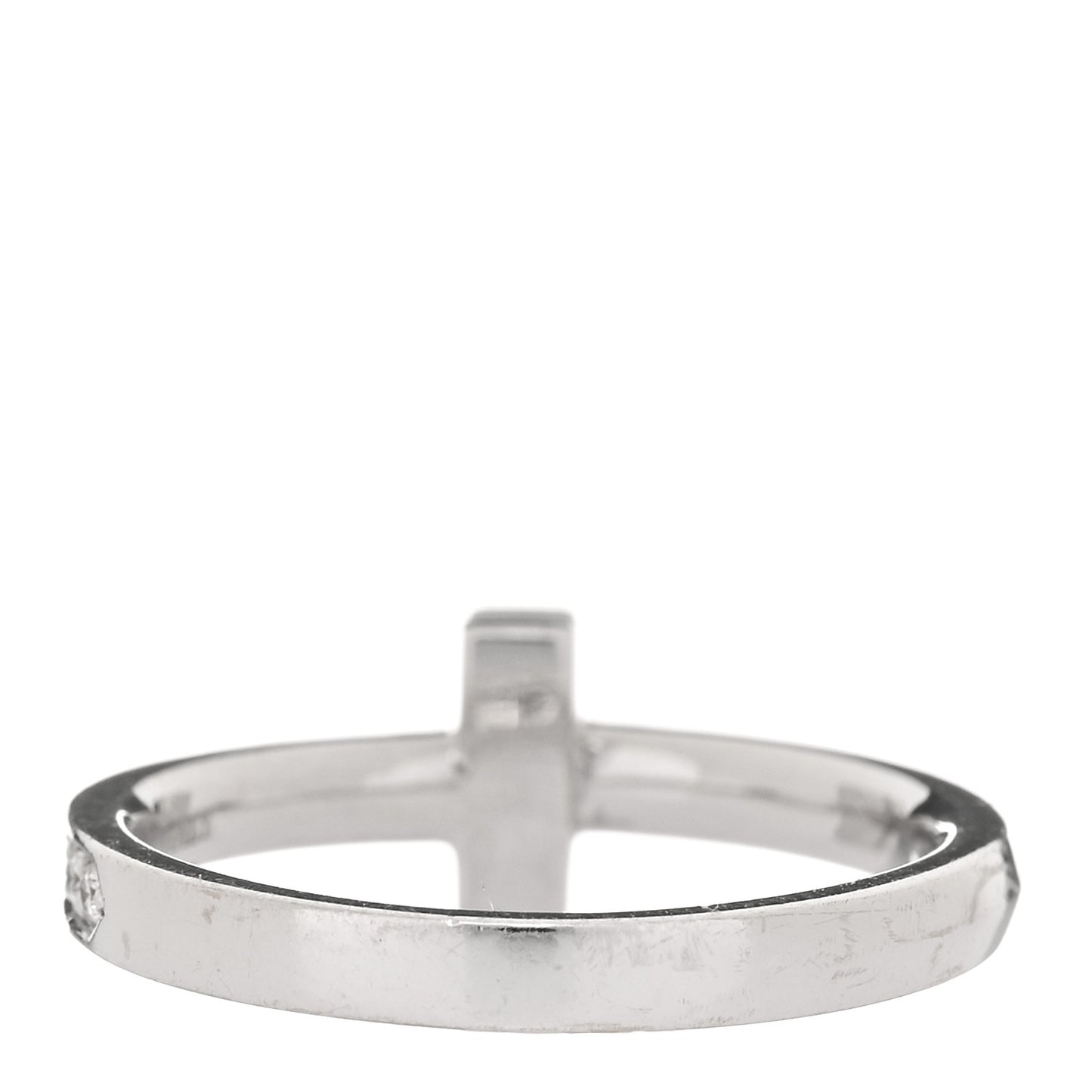 18K White Gold Diamond T T1 Ring 53 6.25