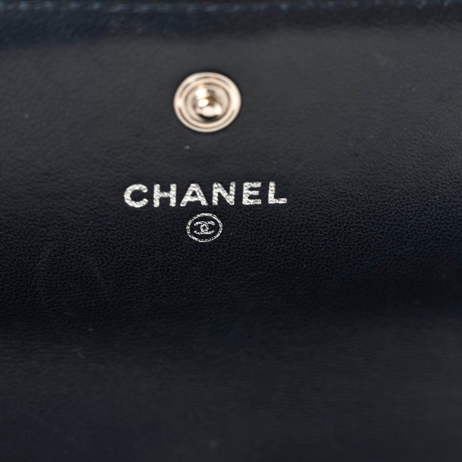 Chanel Lambskin Quilted Boy Large Gusset Flap Wallet Navy 7 of 12
