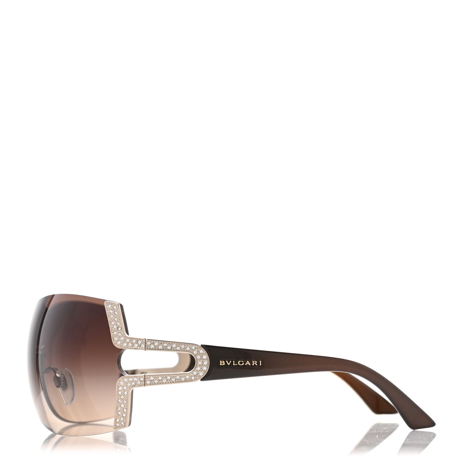 Bulgari Crystal 6038-B Sunglasses Brown 3 of 8
