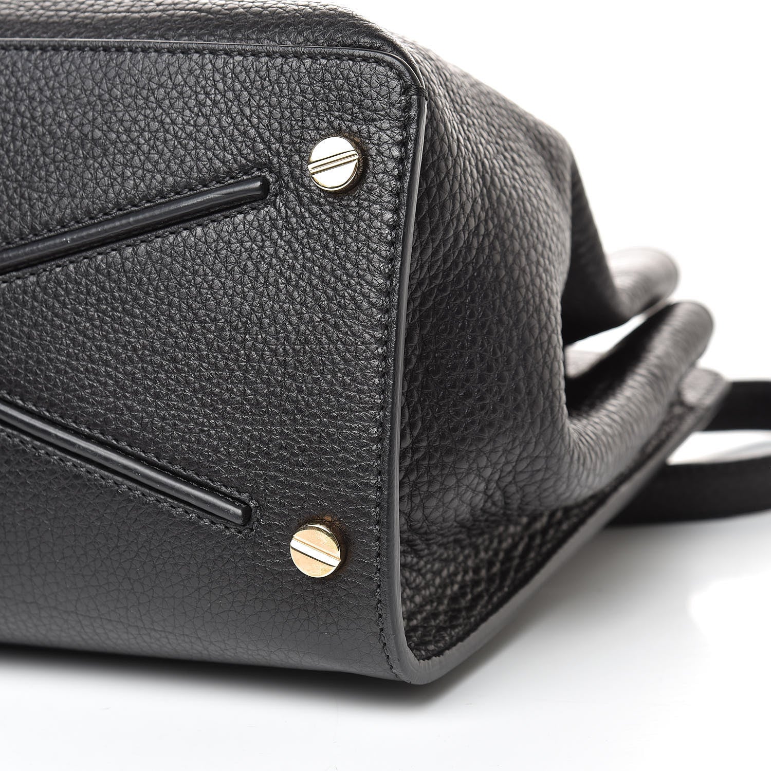 Valentino Garavani Pebbled Calfskin Large JoyLock Satchel Black 10 of 10