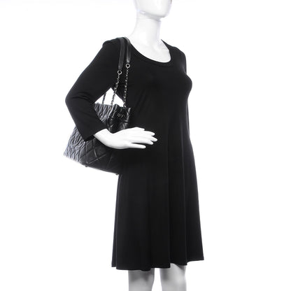 Chanel Caviar Quilted CC Timeless Soft Tote Black 2 of 7