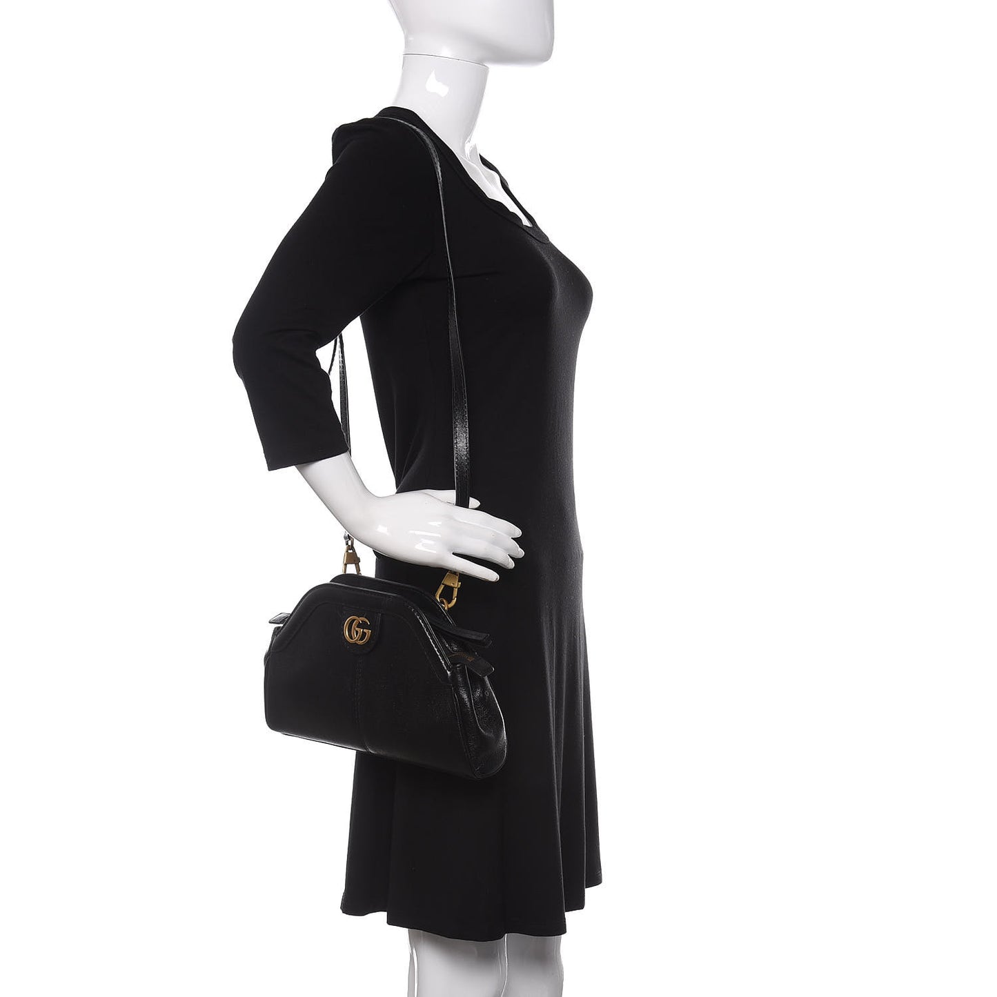 Calfskin Small Re(Belle) Crossbody Bag Black