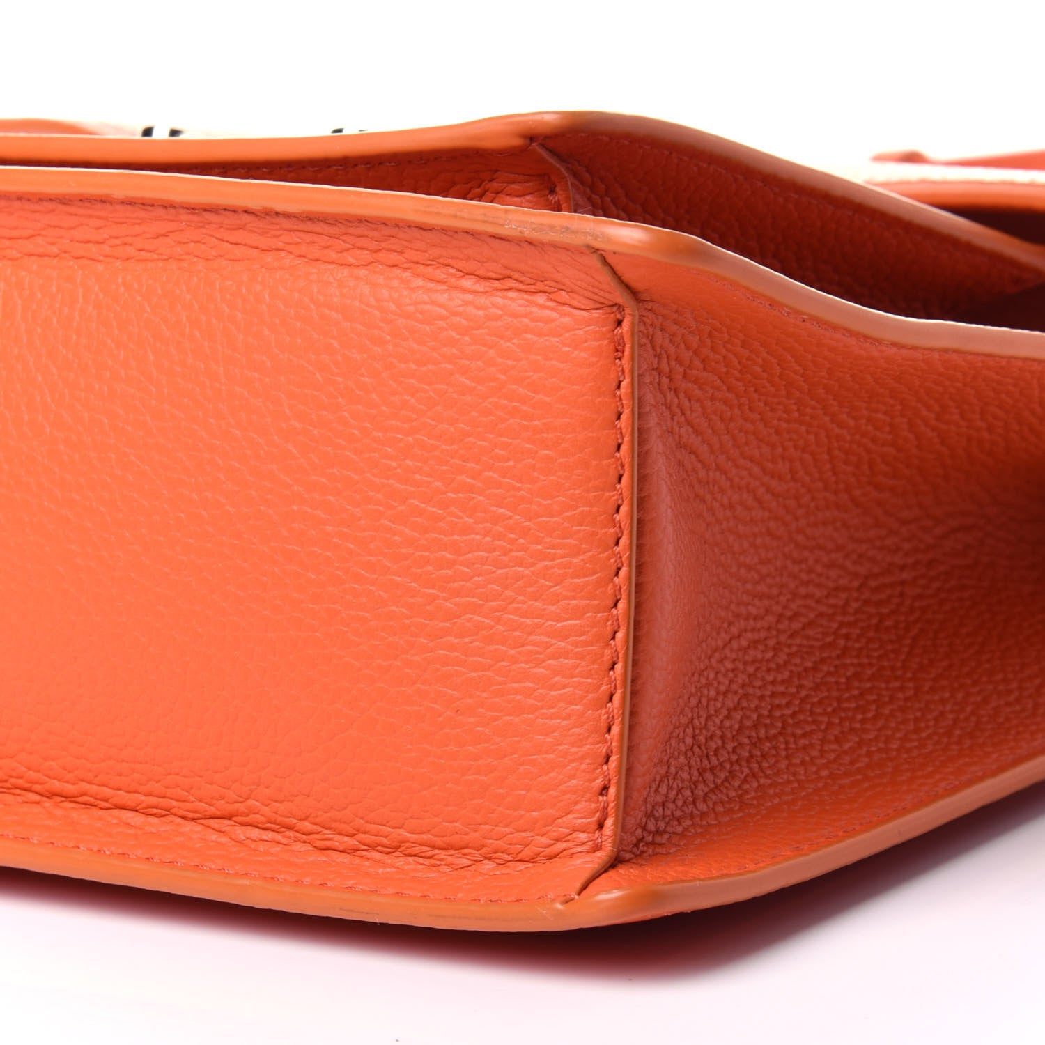 MCM Grained Calfskin Small Patricia Satchel Orange 8 of 11