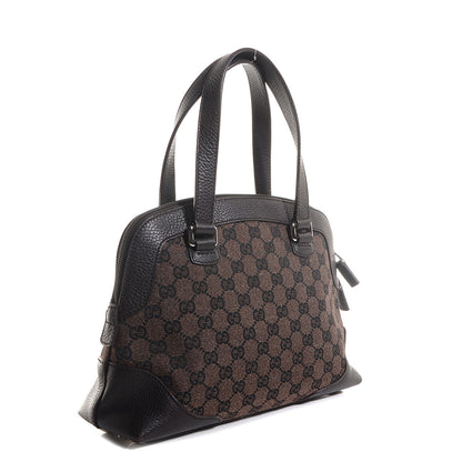Gucci Monogram Small Satchel Brown 3 of 7
